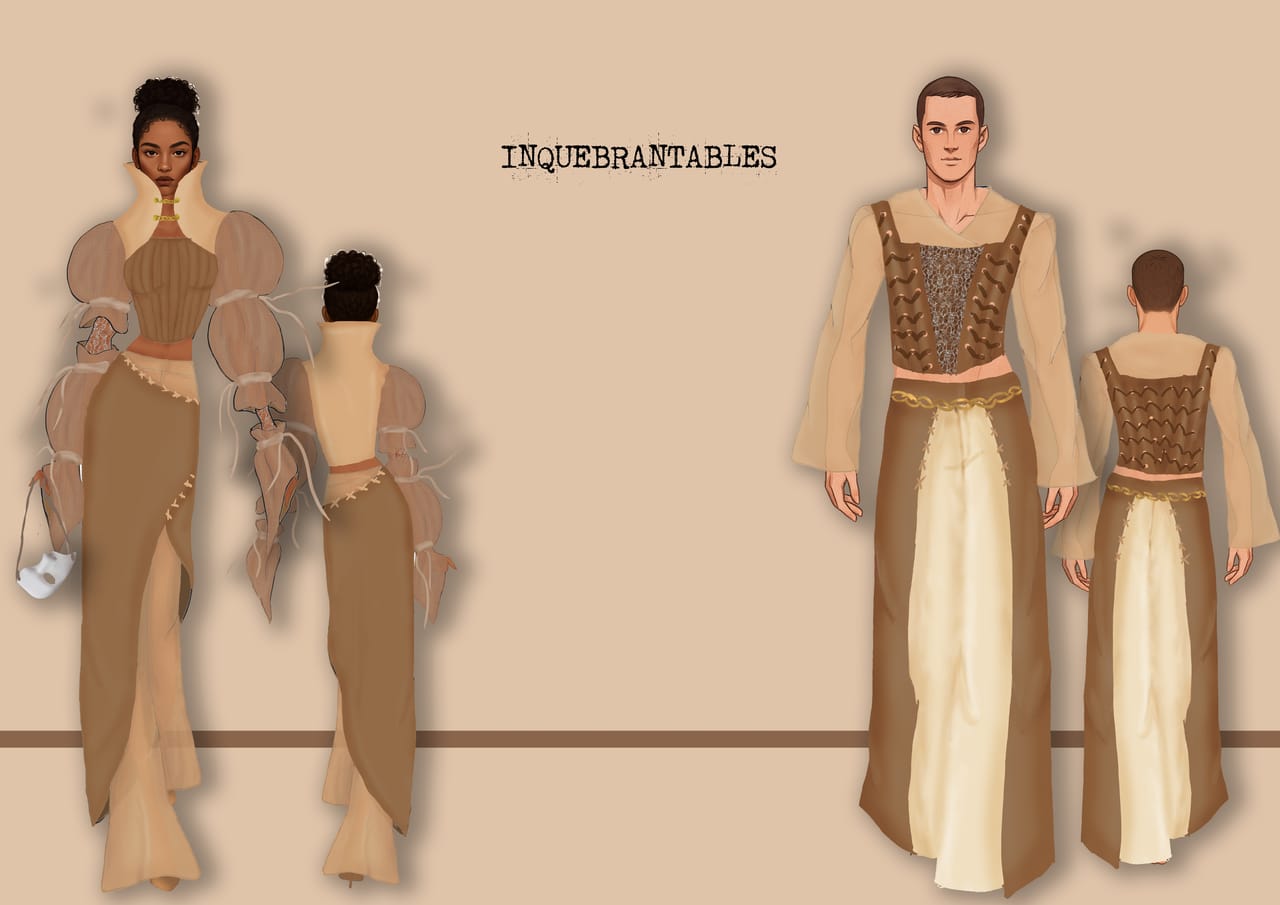 The Unbreakable: role plate with technical flats, II Acto.